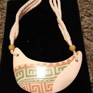 Hand-painted necklace